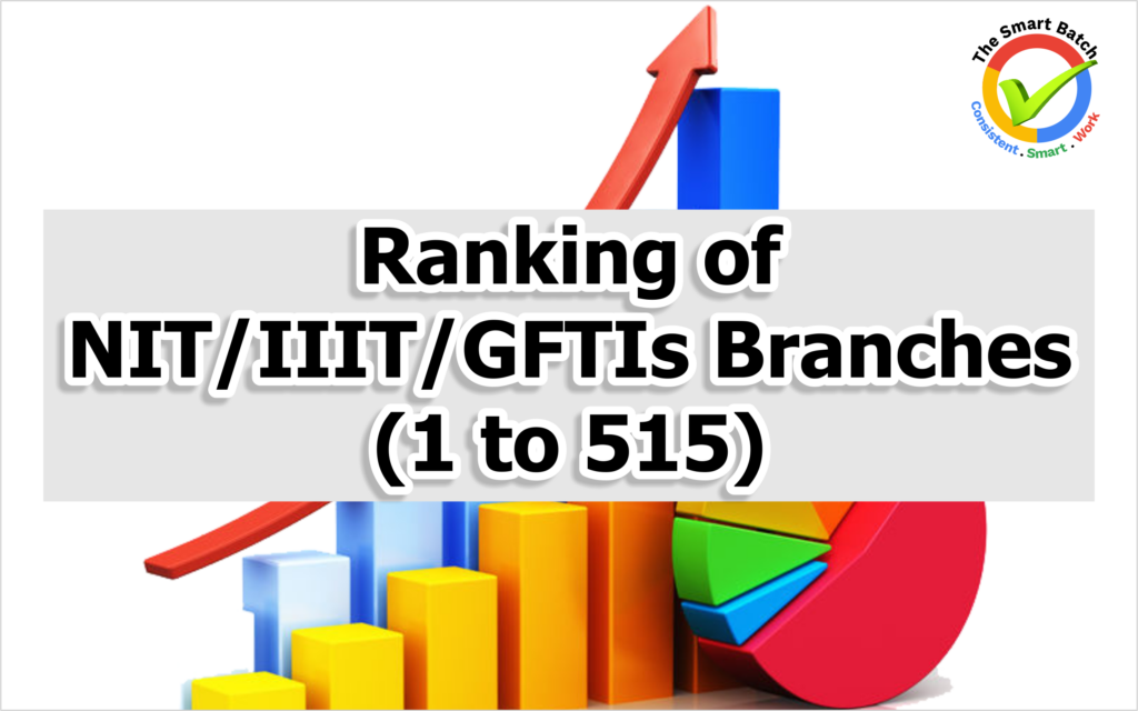 Ranking Of All NIT / IIIT / GFTIs Branches - The Smart Batch