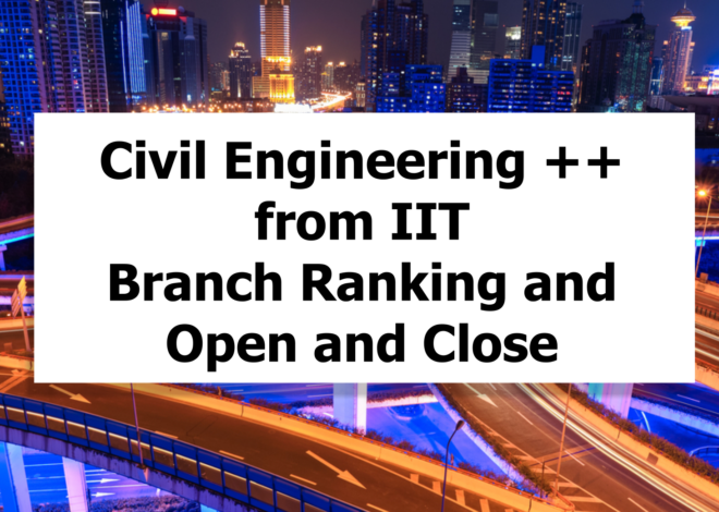 Civil Engineering+ from IITs