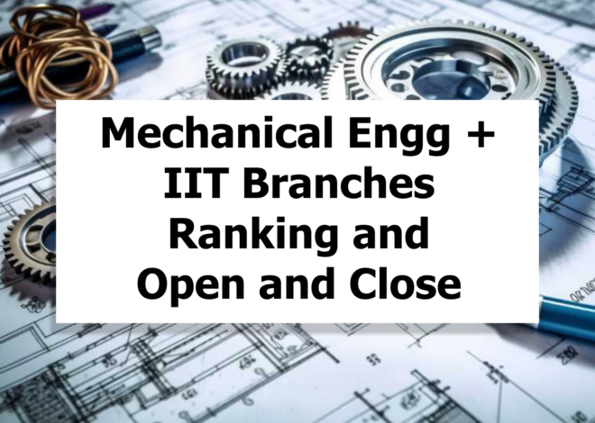 Mechanical Engineering from IITs